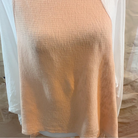 NEW Free People Game Time Tee In Peach - Picture 7 of 11